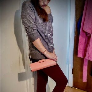 Coral cocktail bag. NWOT